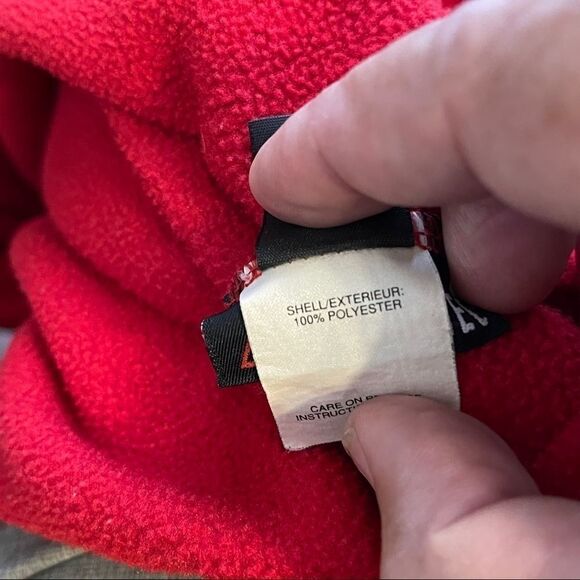 Large Marmot Red-Black Full Zip Polartec Jacket - Picture 5 of 6